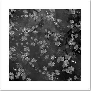 Cherry Flower 12 (spring floral pattern) Posters and Art